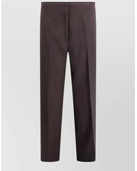 Alberta Ferretti - Wide Leg Tailored Trousers Straight Cut - Lyst