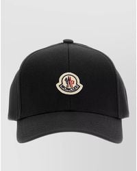 Moncler - Cotton Baseball Cap Curved Brim Design - Lyst