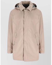 Herno - Single Breasted Raincoat - Lyst