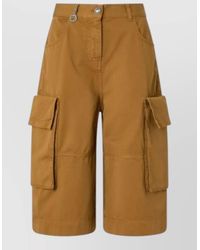 Pinko - Albareto Bermuda High Waist Cargo Shorts - Lyst
