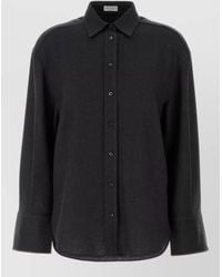 Brunello Cucinelli - Wool Shirt Button Cuffs Long Sleeves - Lyst