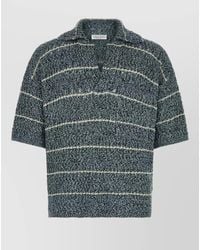 Roberto Collina - Mouliné Fine-Knit Polo Shirt - Lyst