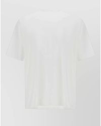 Herno - Stretch Cotton Jersey T Shirt Scuba Trim - Lyst