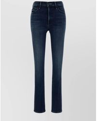 Mother - Five-Pocket Stretch Denim Trousers With Belt Loops - Lyst