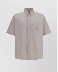 Fendi - Cotton Short-Sleeve Oxford Shirt - Lyst