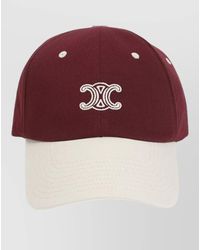 Celine - Triomphe Richelieu Cotton Twill Cap - Lyst