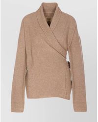 Uma Wang - Wrap Cardigan With Belted Waist And Bow - Lyst