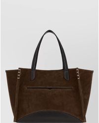 JW Anderson - Loafer Bag Suede Leather Tote Bag - Lyst