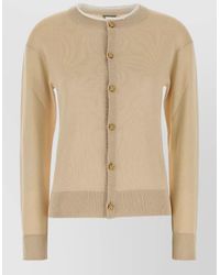 Bottega Veneta - Knit Cardigan Crew Neck Long Sleeves - Lyst