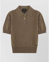 A.P.C. - Polo Top - Lyst