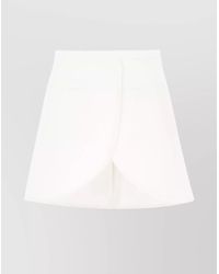 Courreges - High Waist Wrap Skirt With Seam Detailing - Lyst