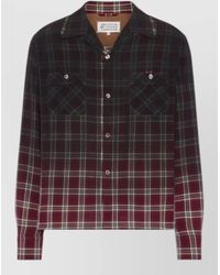 Maison Margiela - Long Sleeve Shirt Plaid Chest Pockets - Lyst