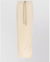 Rick Owens - Pillar Skirt With Elastic Waistband And Drawstring - Lyst