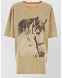 MM6 by Maison Margiela - Cotton Oversized T-Shirt - Lyst