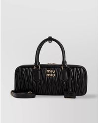 Miu Miu - Arcadie Lamb Leather Shoulder Bag - Lyst