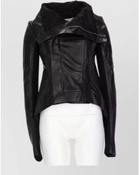 Rick Owens - Long Sleeve High Collar Tailored Coat - Lyst