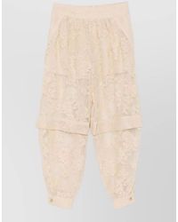 Zimmermann - Luna Lace Harem Trousers Chain Detail - Lyst