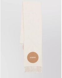 Jacquemus - Wool Logo-Jacquard Fringed Scarf - Lyst