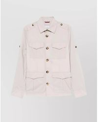 Brunello Cucinelli - Cotton Blend Jacket Resistant To Water - Lyst