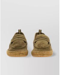 Castañer - Round Toe Suede Espadrille Penny Strap - Lyst