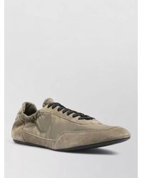 Prada - Re Nylon Suede Elastic Low Top Sneakers - Lyst