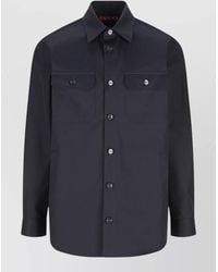 Gucci - Cotton Logo-Pattern Long-Sleeve Shirt - Lyst