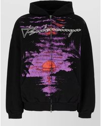 Balenciaga - Cotton Hooded Sweatshirt Long Sleeves - Lyst