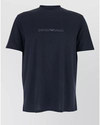 Emporio Armani - Logo Cotton T-Shirt - Lyst