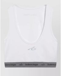 Balenciaga - Scoop Neck Technical Bra Tank Top - Lyst