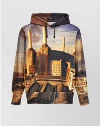 Undercover - Graphic Print Hoodie With Hood And Kangaroo Pocket - Lyst