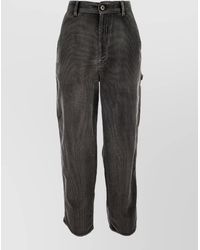 Miu Miu - Corduroy Pants Belt Loops Side And Cargo Pockets - Lyst