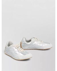 Bottega Veneta - Orbit Flash Low Top Leather Sneakers - Lyst
