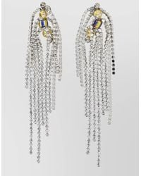 Dries Van Noten - Crystal Fringe Bead Drop Earrings - Lyst