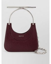 McQueen - Mini Cross Bar Leather Clutch Bag - Lyst