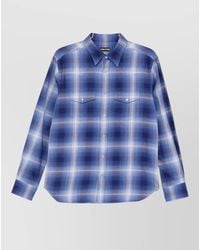 Tom Ford - Cotton Checked Slim-Fit Western Shirt - Lyst