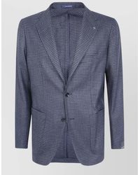 Tagliatore - Silk Virgin Wool Single Breasted Suit Jacket - Lyst