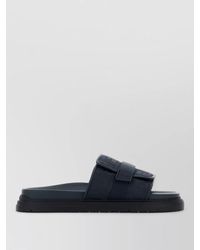 Fendi - Fabric Chunky Slippers Flat Sole Open Toe - Lyst