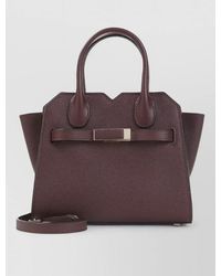 Valextra - Milano Micro Leather Bag Shoulder Strap - Lyst