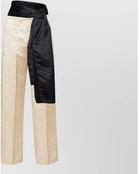 forte_forte - Hammered Effect Straight-Leg Suit Trousers - Lyst