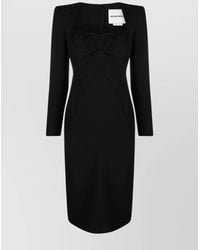 Roland Mouret - Wool And Silk Blend Tube Dress Midi - Lyst