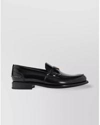 Prada - Brushed Calf Leather Lace-Up Shoes - Lyst