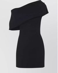 Jacquemus - One Shoulder Mini Dress With Asymmetric Neckline - Lyst