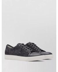 Lanvin - Low Sneakers Contrast Toe Cap Leather Trim - Lyst