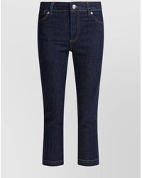 Sportmax - Cropped Denim Jeans - Lyst