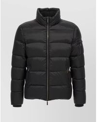 Moorer - 'Brett' Bomber Jacket With Hood And Quilted Pattern - Lyst