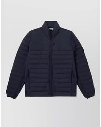 Stone Island - Long Padded Coat High Neck Quilting - Lyst