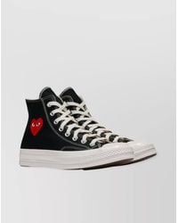 COMME DES GARÇONS PLAY - Canvas Heart-Print High-Top Sneakers - Lyst