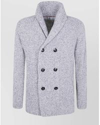 Brunello Cucinelli - Wool Double-Breasted Jacket - Lyst