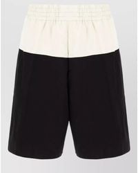 Dries Van Noten - Cotton Blend Bermuda Shorts Two Tone Design - Lyst