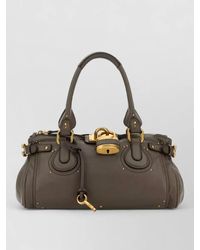 Chloé - Paddington Leather Shoulder Bag Padlock Detail - Lyst